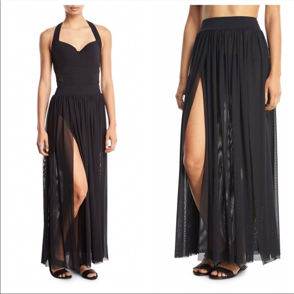 Jets by Jessika Allen Tulle Aspire Layered Mesh Maxi Coverup Skirt - Picture 2 of 7